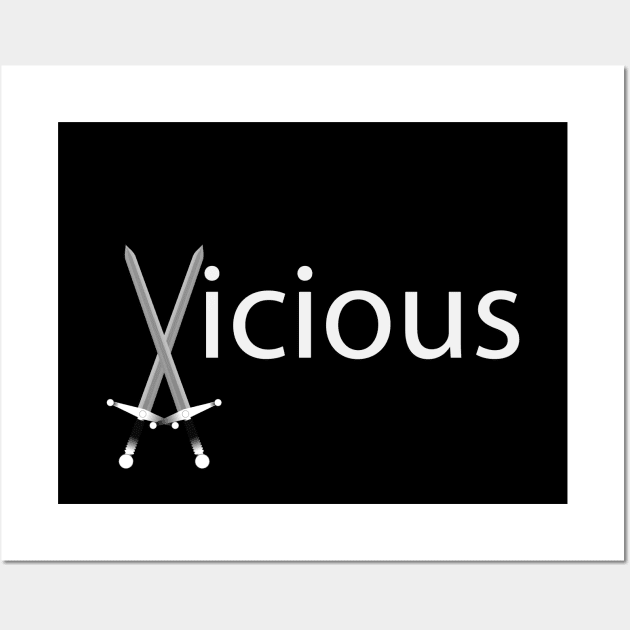 Vicious being vicious artistic design Wall Art by DinaShalash